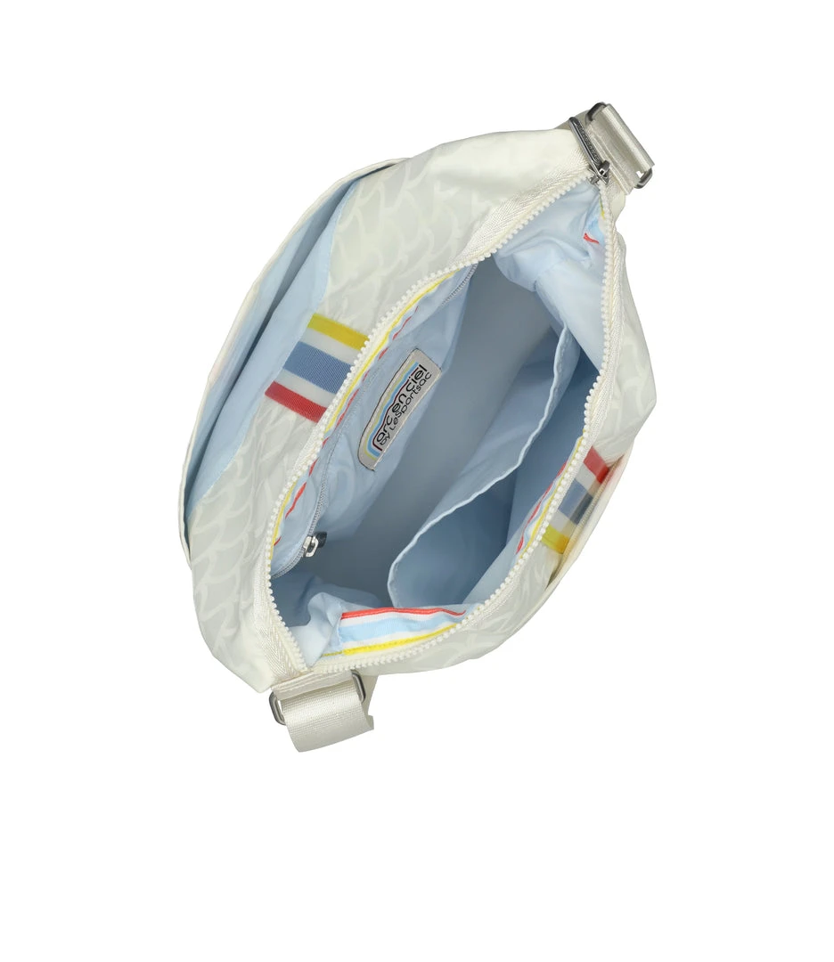 LeSportsac AEC Striped Zip Bucket Bag 6 LeSportsac AEC Striped Zip Bucket Bag