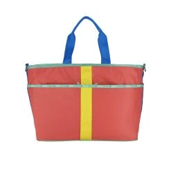 LeSportsac AEC Striped Large Zip Tote 6 LeSportsac AEC Striped Large Zip Tote