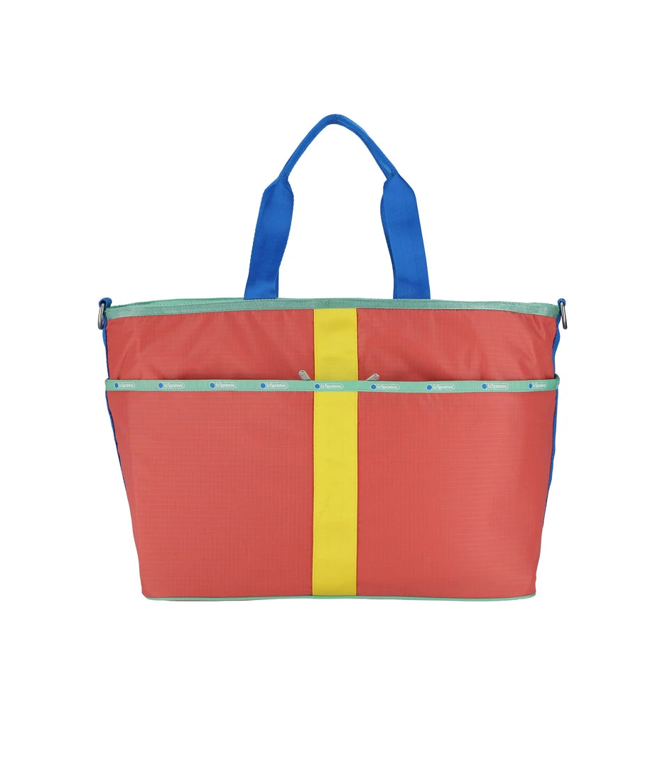 LeSportsac AEC Striped Large Zip Tote LeSportsac AEC Striped Large Zip Tote