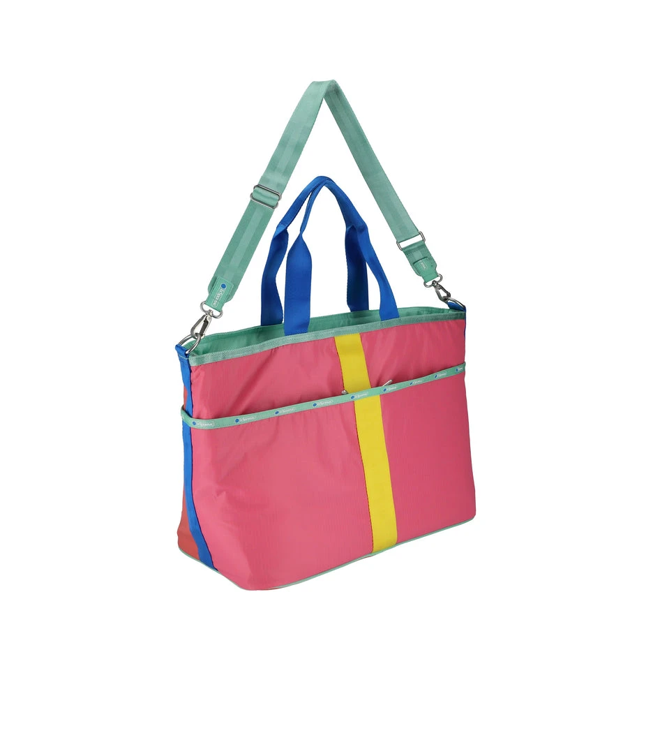 LeSportsac AEC Striped Large Zip Tote LeSportsac AEC Striped Large Zip Tote