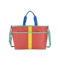 LeSportsac AEC Striped Large Zip Tote