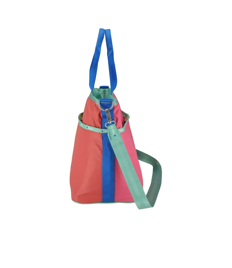 LeSportsac AEC Striped Large Zip Tote LeSportsac AEC Striped Large Zip Tote