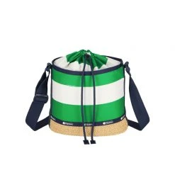 LeSportsac Raffia Drawstring Bag